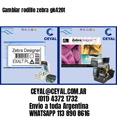 Cambiar rodillo zebra gk420t