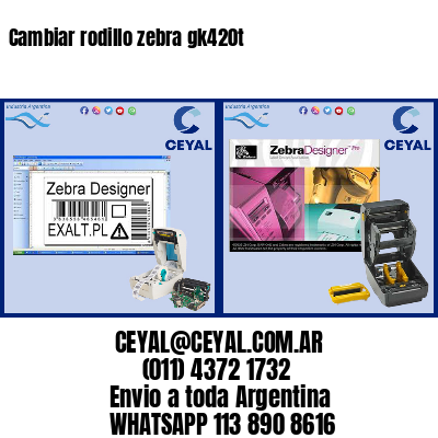 Cambiar rodillo zebra gk420t