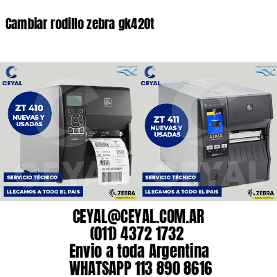 Cambiar rodillo zebra gk420t