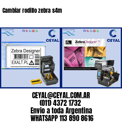 Cambiar rodillo zebra s4m