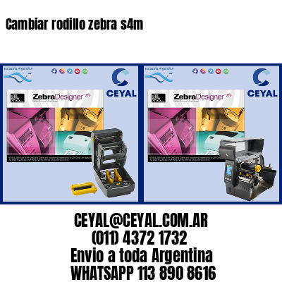 Cambiar rodillo zebra s4m