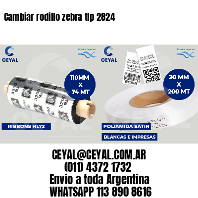 Cambiar rodillo zebra tlp 2824