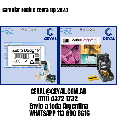 Cambiar rodillo zebra tlp 2824