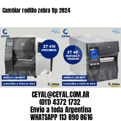 Cambiar rodillo zebra tlp 2824