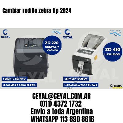 Cambiar rodillo zebra tlp 2824