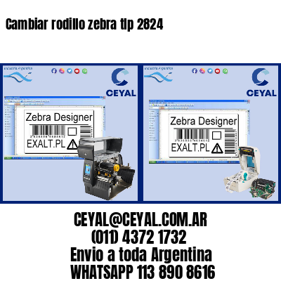 Cambiar rodillo zebra tlp 2824