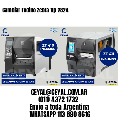 Cambiar rodillo zebra tlp 2824