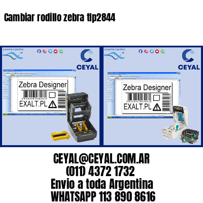 Cambiar rodillo zebra tlp2844