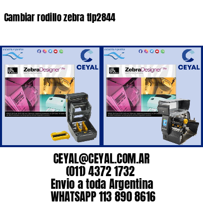 Cambiar rodillo zebra tlp2844