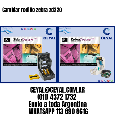 Cambiar rodillo zebra zd220