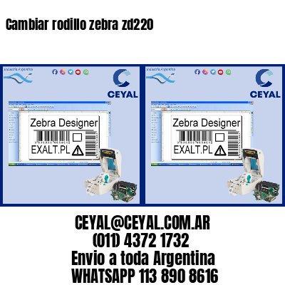 Cambiar rodillo zebra zd220