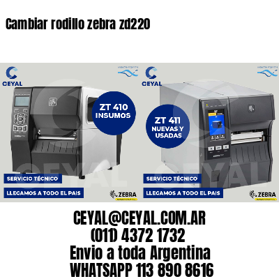 Cambiar rodillo zebra zd220