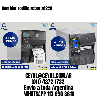 Cambiar rodillo zebra zd220