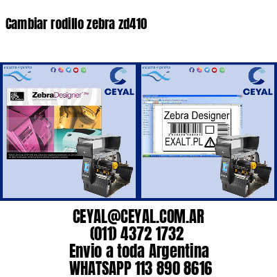 Cambiar rodillo zebra zd410