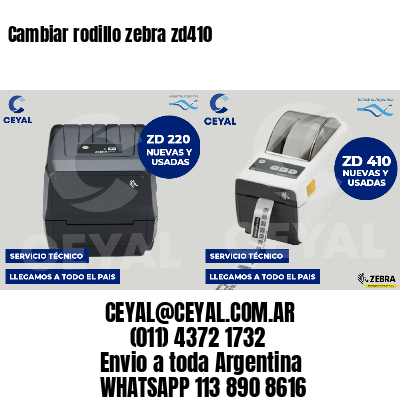 Cambiar rodillo zebra zd410