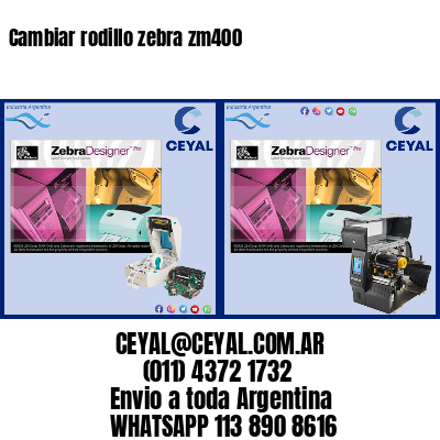 Cambiar rodillo zebra zm400