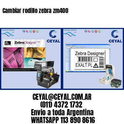 Cambiar rodillo zebra zm400