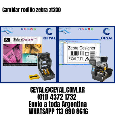 Cambiar rodillo zebra zt230