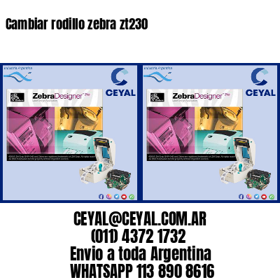 Cambiar rodillo zebra zt230