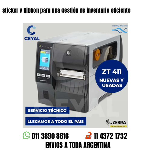 sticker y Ribbon para una gestión de inventario eficiente