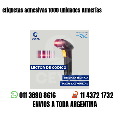 etiquetas adhesivas 1000 unidades Armerías