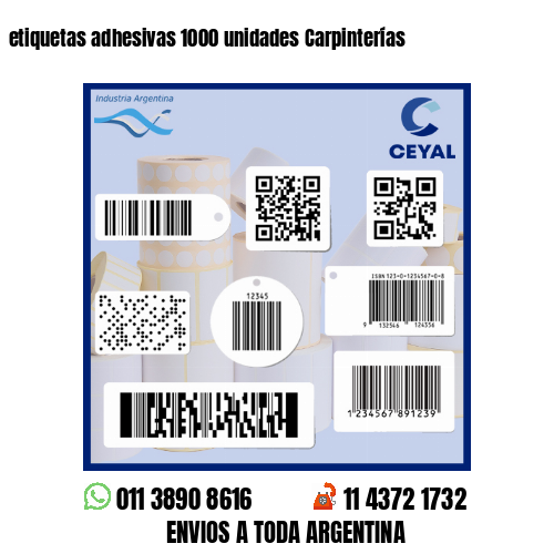 etiquetas adhesivas 1000 unidades Carpinterías