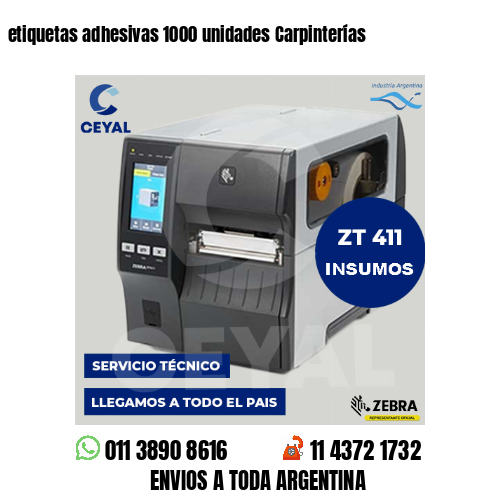 etiquetas adhesivas 1000 unidades Carpinterías