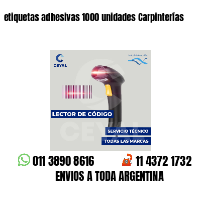 etiquetas adhesivas 1000 unidades Carpinterías