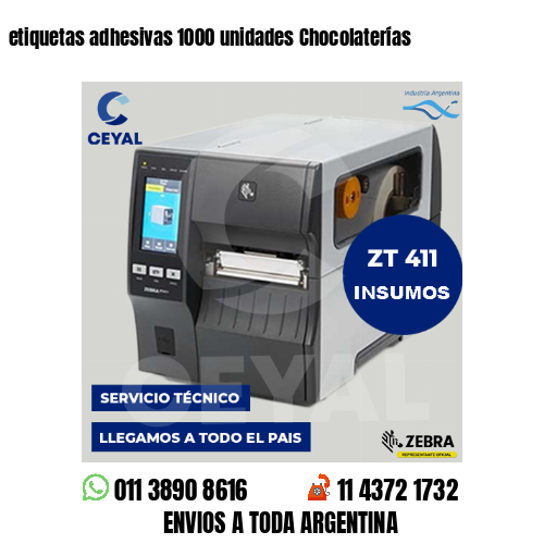 etiquetas adhesivas 1000 unidades Chocolaterías