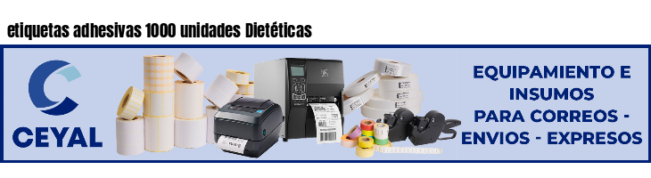 etiquetas adhesivas 1000 unidades Dietéticas