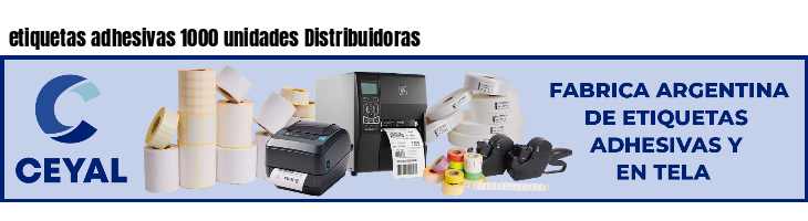 etiquetas adhesivas 1000 unidades Distribuidoras