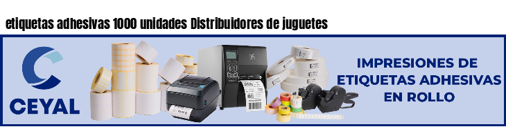 etiquetas adhesivas 1000 unidades Distribuidores de juguetes