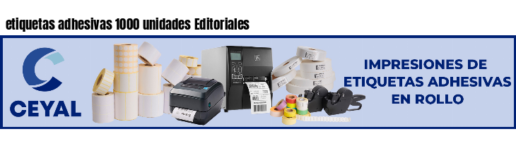 etiquetas adhesivas 1000 unidades Editoriales