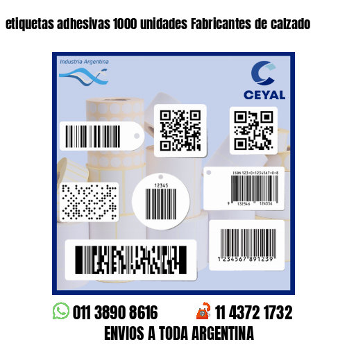 etiquetas adhesivas 1000 unidades Fabricantes de calzado