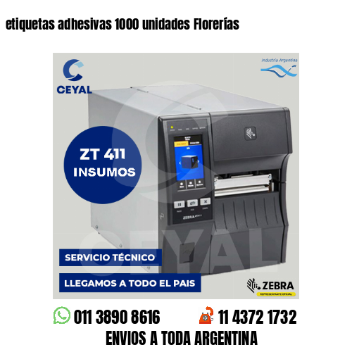 etiquetas adhesivas 1000 unidades Florerías