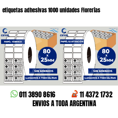 etiquetas adhesivas 1000 unidades Florerías