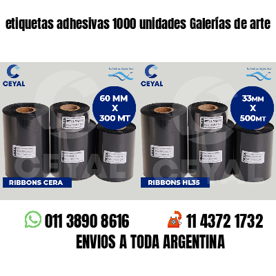 etiquetas adhesivas 1000 unidades Galerías de arte