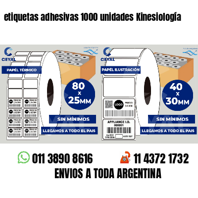 etiquetas adhesivas 1000 unidades Kinesiología