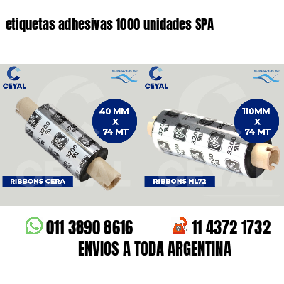 etiquetas adhesivas 1000 unidades SPA