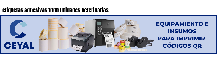 etiquetas adhesivas 1000 unidades Veterinarias