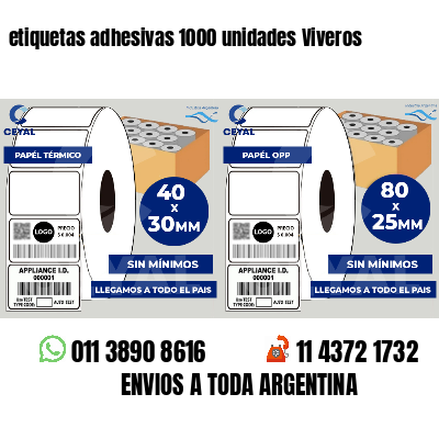 etiquetas adhesivas 1000 unidades Viveros