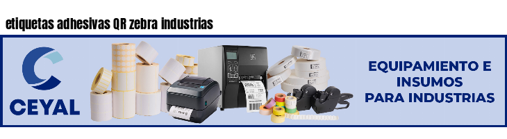 etiquetas adhesivas QR zebra industrias