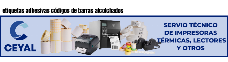 etiquetas adhesivas códigos de barras alcolchados