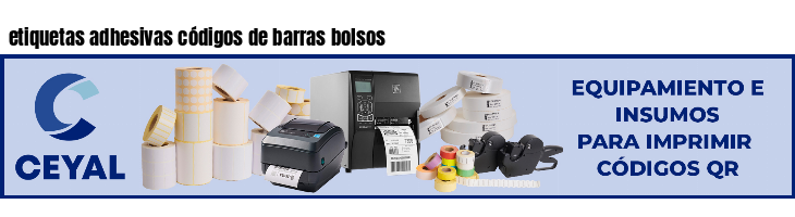 etiquetas adhesivas códigos de barras bolsos