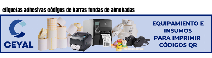 etiquetas adhesivas códigos de barras fundas de almohadas