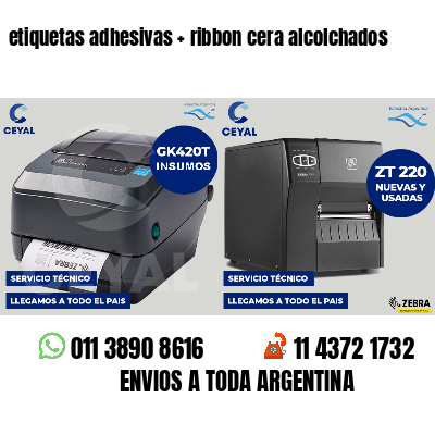 etiquetas adhesivas   ribbon cera alcolchados