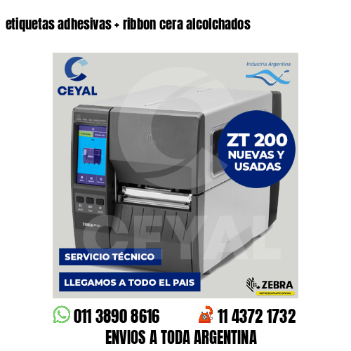 etiquetas adhesivas   ribbon cera alcolchados