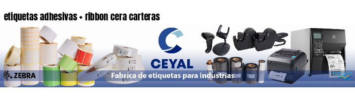 etiquetas adhesivas   ribbon cera carteras