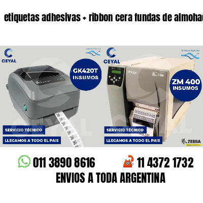 etiquetas adhesivas   ribbon cera fundas de almohadas