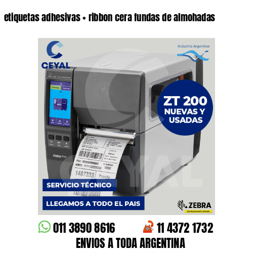 etiquetas adhesivas   ribbon cera fundas de almohadas